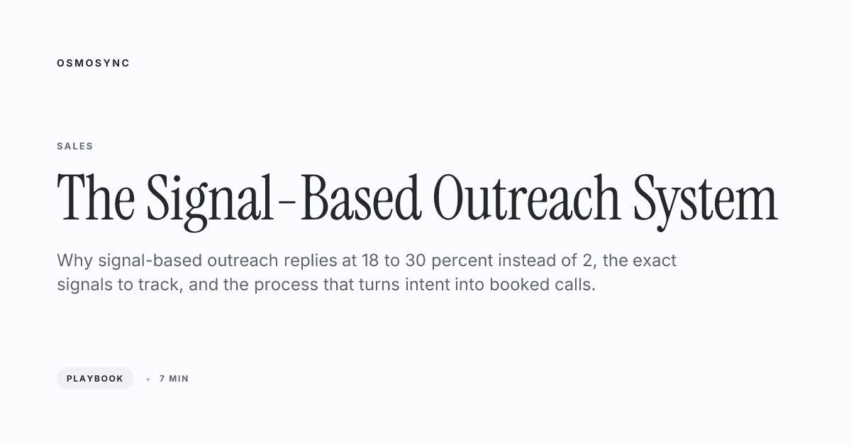 Signal-Based Outreach